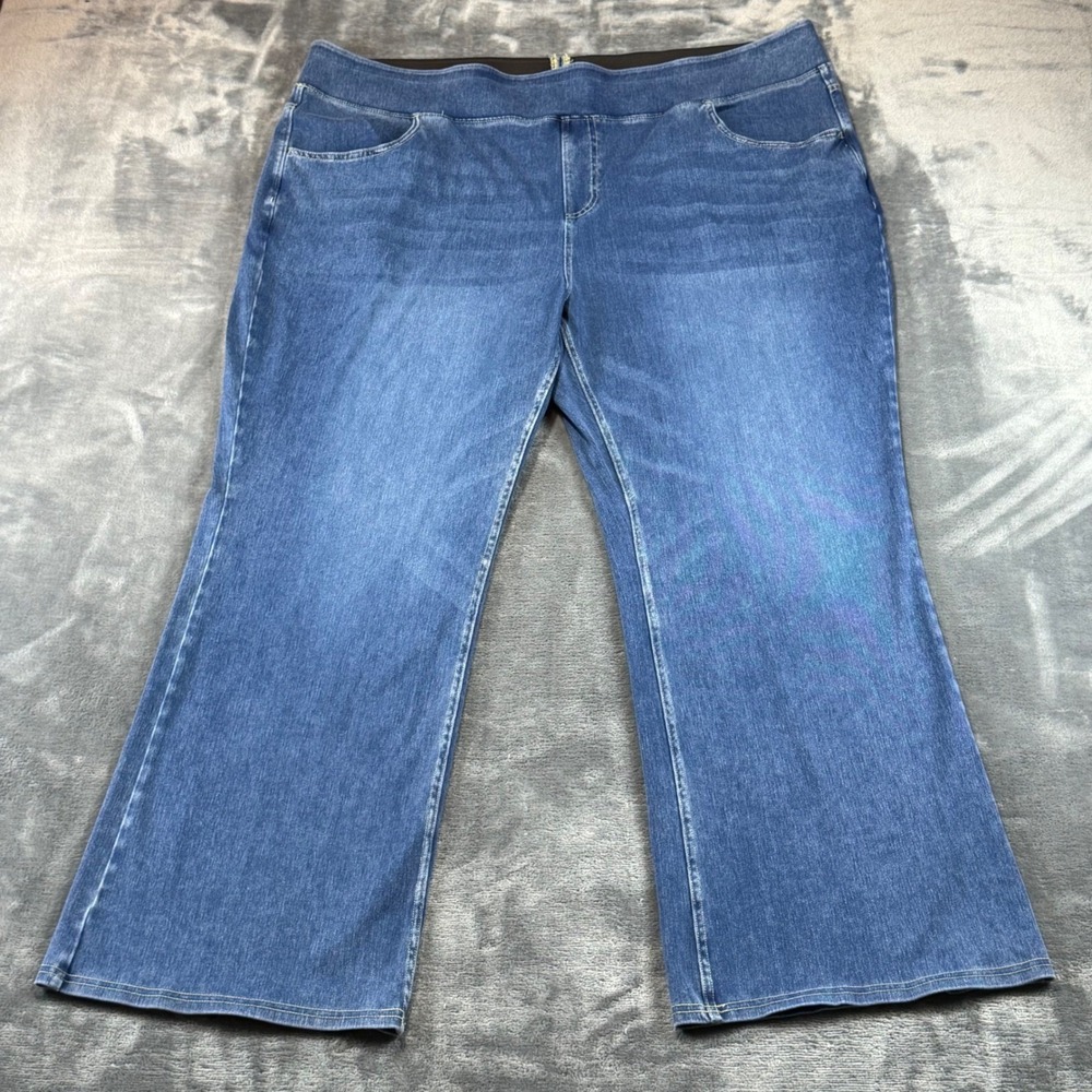 Halara Denim Jeans Womens Size 3X Blue Bootcut Pull On High Rise Stretch